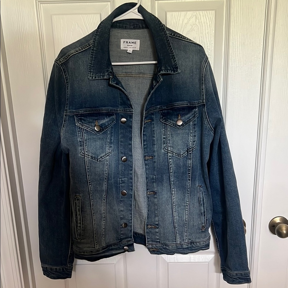 Frame Denim Blue  Jacket Classic Style